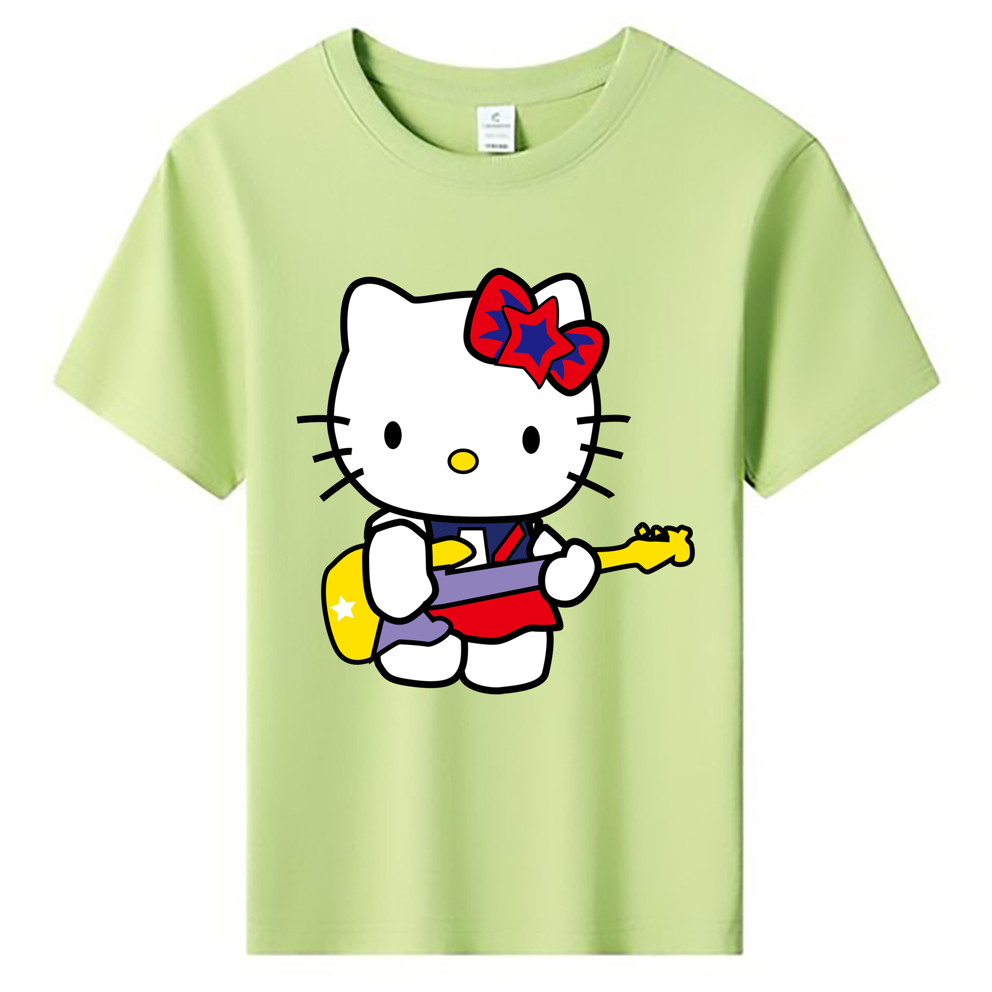 （画像用） Hello Kitty ハローキティ 綿100％キッズTシャツ（フロントプリント）